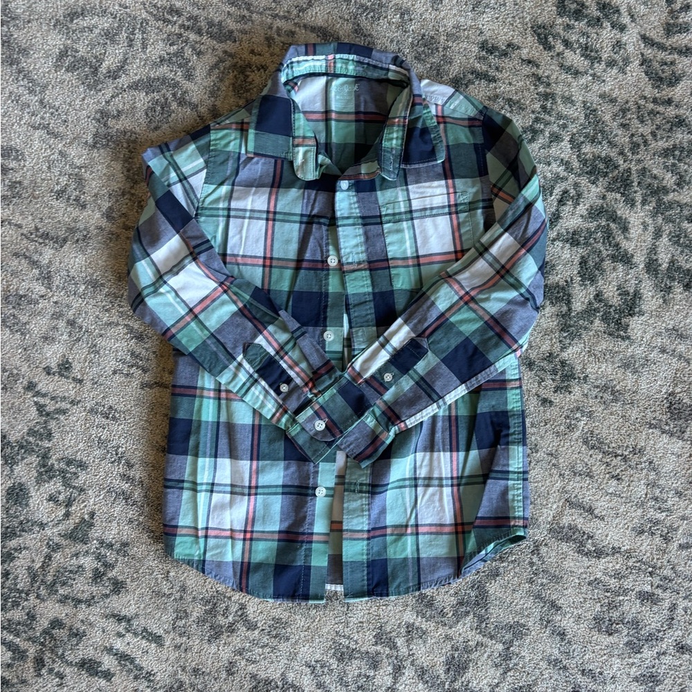 Cat & Jack Multicolor Plaid Shirt Kid’s Shirt